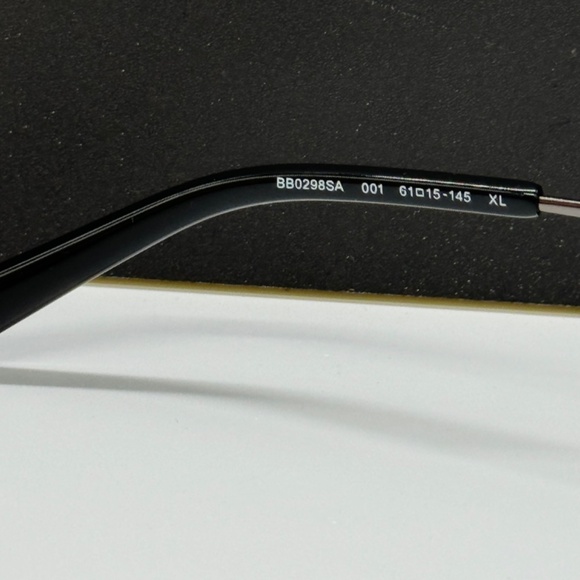 NEW BB0298SA 001 BALENCIAGA GREY METAL UNISEX BALENCIAGA SUNGLASSES - Picture 10 of 11